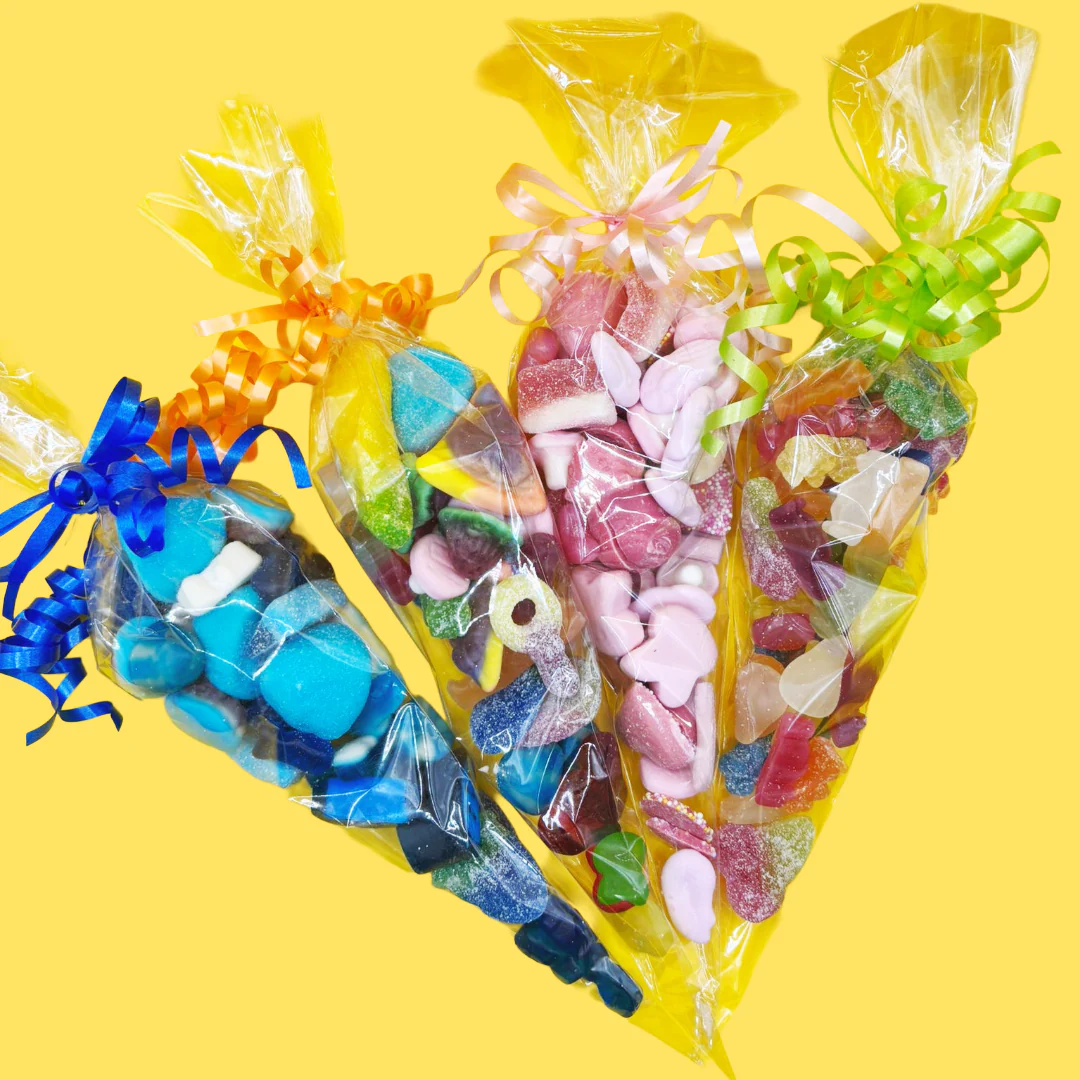 Pick n Mix Cones, Buckets & Bags